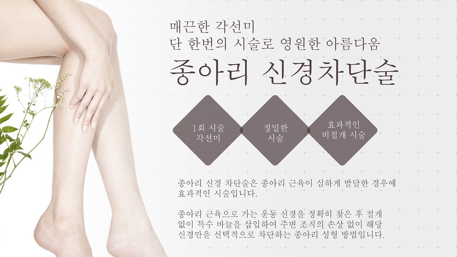 종아리 신경 차단술